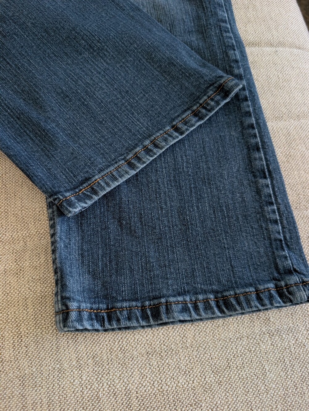 Men's Wrangler Blue Denim Jeans Regular Fit Flex - Picture 9 of 9
